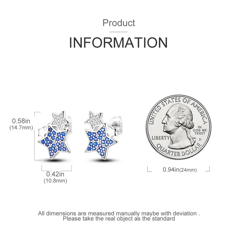 Real 925 Sterling Silver Colorful Dragonfly Butterfly Animal Earrings For Women Exquisite Birthday Anniversary Jewelry Gifts