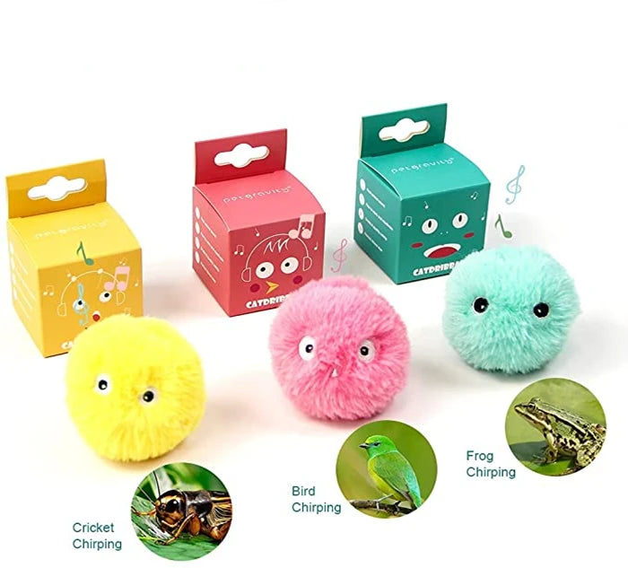 Juguetes inteligentes para gatos, pelota interactiva de peluche, juguete eléctrico de entrenamiento con hierba gatera, juguete con sonido táctil para gatitos, producto para mascotas, juguete con chirrido, pelota, suministros para gatos