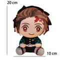 Q Version Demon Slayer Anime Boneca de pelúcia, Fantoche fofo, Brinquedo Kawaii, Boneca legal, Decoração do quarto, Presentes de aniversário infantil, Ventilador, 20cm