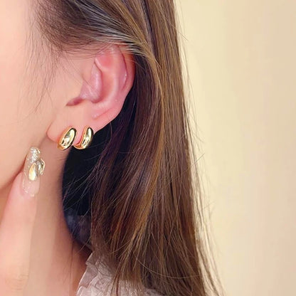Blue Heart Shaped Zircon Long Tassel Gold Color Ear Wire for Women Elegant Exquisite Temperament Ladies Wedding Party Jewelry