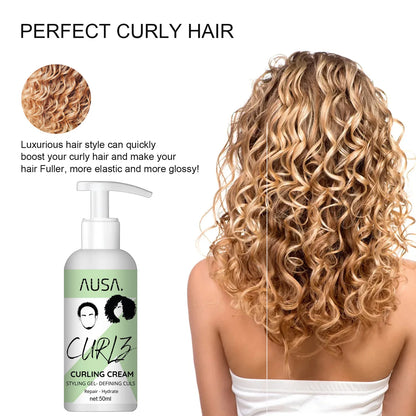 Crema para rizos naturales, loción hidratante para rizos, antifrizz, rebote, esculpidor, acondicionador para el cuidado del cabello.