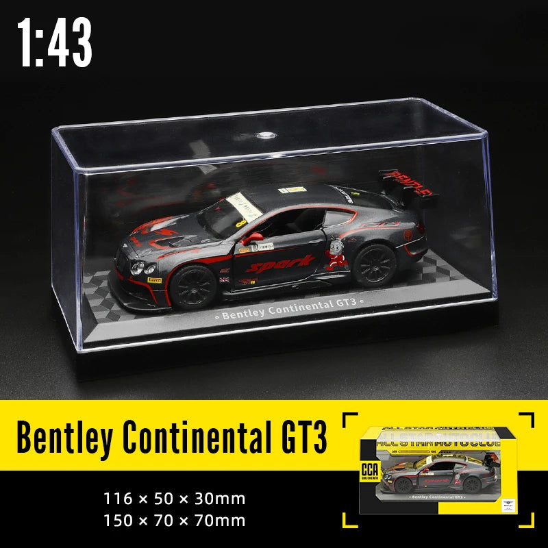 CCA 1:43 BMW Gulf Oil Station Shell Station McLaren Lamborghini Series Racing Alloy Car Model Toy Car Casting Pullback Function