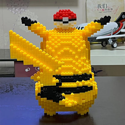5210 piezas Anime Pokémon Pikachu Diamante Micro bloques de construcción juegos modelo mini ladrillos figura difícil descompresión juguetes regalo