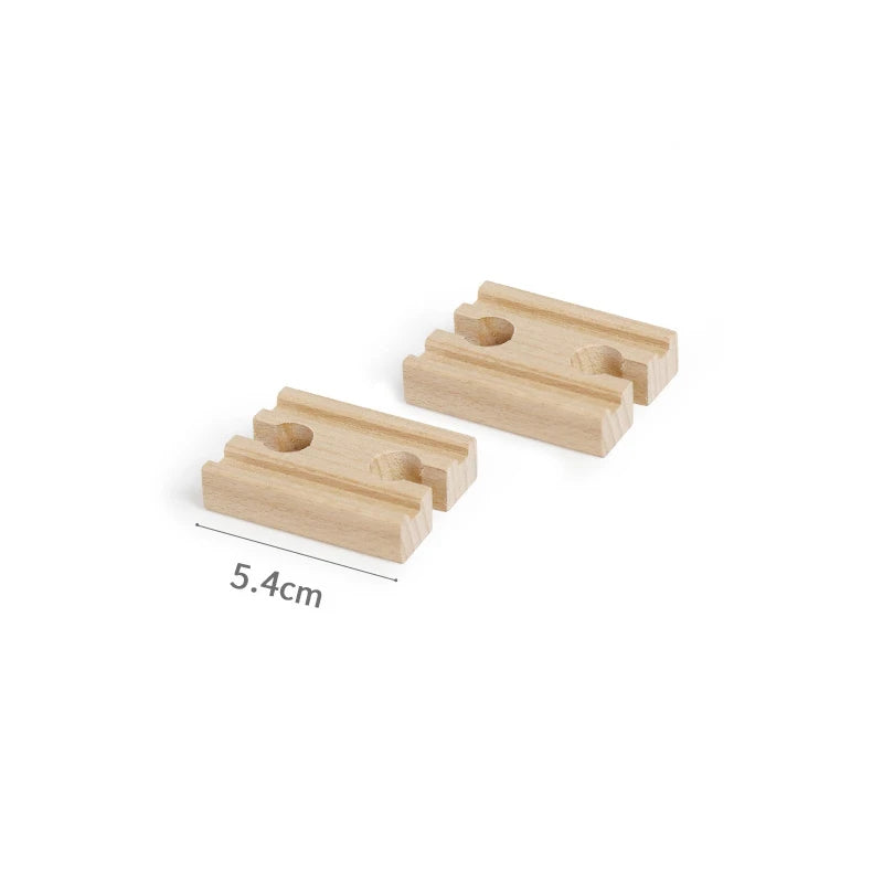 Wooden Train Track Toys Railway Rails Accessories Fit Thomas Train Road Connector Bridge Wood Railway Children Boy Christmas Gift