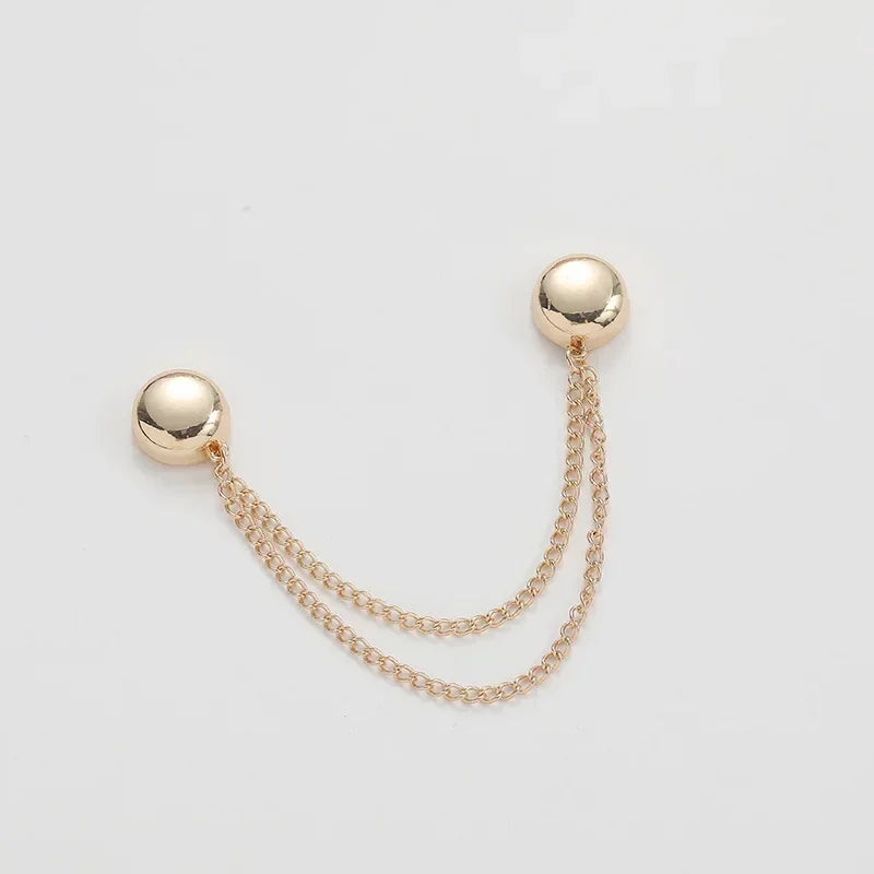 DIY Sewing Supplies Hooks Chain Magnetic Buckle Exquisite Brooch Buckles Roll Up Pants Legs Alloy Change Shorts Trouser Legs