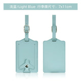New Airplane Buckle Anti Lost Luggage Tags Thickened Flip Cover Luggage Tag Boarding Pass Suitcase Label Name ID Address Lable