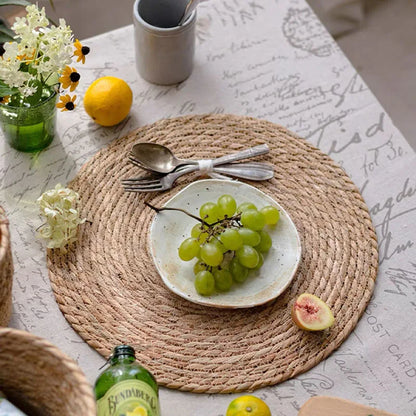 Pot Mats Handwoven Rattan Placemats Round Heat Insulation Mats Natural Woven Table Mats For Dining Home Wedding Decor