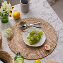 Pot Mats Handwoven Rattan Placemats Round Heat Insulation Mats Natural Woven Table Mats For Dining Home Wedding Decor