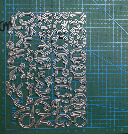 Letter Metal Cutting Dies Stencil Template Die Cut Scrapbooking Embossing Dies Art Decoration Craft Knife Mold