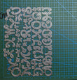 Letter Metal Cutting Dies Stencil Template Die Cut Scrapbooking Embossing Dies Art Decoration Craft Knife Mold