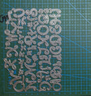 Letter Metal Cutting Dies Stencil Template Die Cut Scrapbooking Embossing Dies Art Decoration Craft Knife Mold