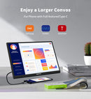 HGFRTEE 18.5inch Portable Monitor 100Hz RGB100% With VESA Hole & Back bracket Laptop Extended Display ADS-IPS HDR Screen