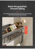 Aluminum Kitchen Rack Kitchen Shelf Toilet Storage No Drill Hanging Rack Bathroom Organizer Hang on the Wall Kitchen