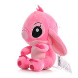 20cm Anime Stitch Plush Stuffed Kawaii Toys TV Series Same Style Role Pendant Doll Kids Birthday Gifts Couple Models