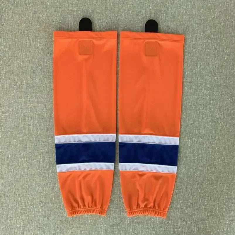 1 Pair Multiple Colors Knit Ice Hockey Socks 100% Polyester Team Training Socks Practice Socks Hockey Equipment Sports Sock