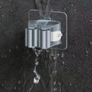 4pcs Wall Mounted Plastic Hanging Mop Storage Rack Punch-Free Clip Hook Space Saving for Broom and Mop Storage