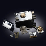Smooth Lock Antique Household Front Door House Padlocks Locking Accessories Universal Heavy-Duty Gear With Key