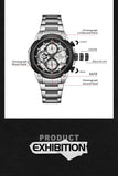 NAVIFORCE Original Watch for Men 2025 New Stainless Steel Waterproof Chronograph Classic Quartz Wristwatch Brand Men Watch Gifts