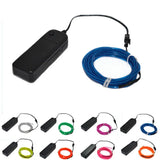 Flexible Neon Light 1M/2M/3M/5M EL Wire Led Neon Dance Party Atmosphere Decor Lamp RopeTube Waterproof Multicolor Led Strip Red
