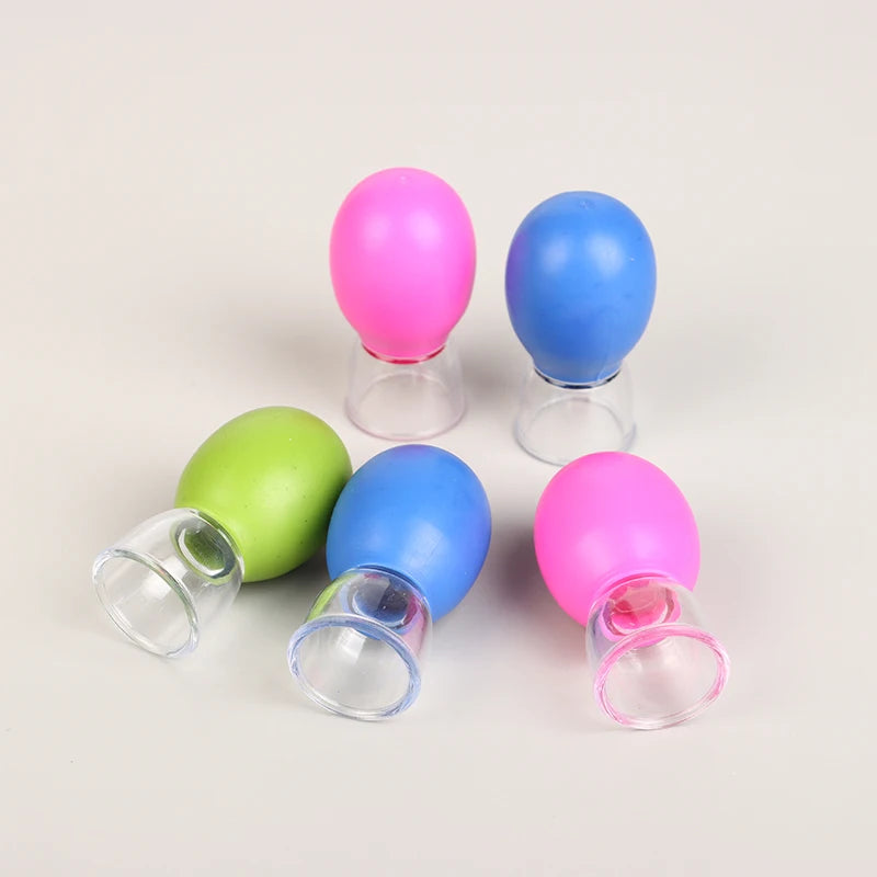 5Pcs Silicone Cupping Massage Cup For Body Face Neck Eye Massager Vacuum Tank Body Facial Care, Anti-aging Beauty Tool