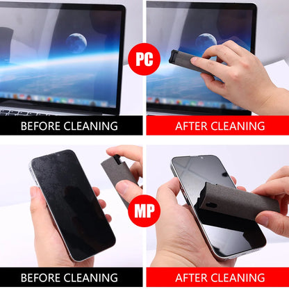 Microfiber Cloth Screen Cleaner Touchscreen Mist Cleaner All in One Spray Bottle Wipe Cleaner Fingerprint-Proof Cleaning Tool