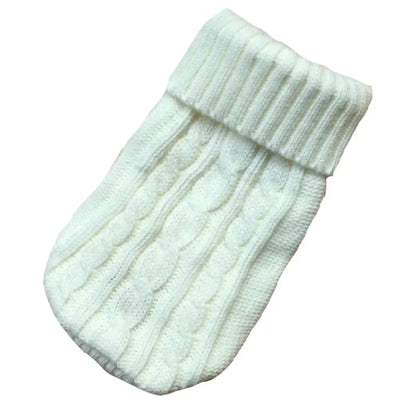 Roupa tricotada de inverno para cães pequenos e médios, suéter Chihuahua Puppy, suéter Yorkshire Pure Dog