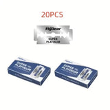 100PCS/10PCS Stainless Steel Double Edge Safety Razor Blades Professional Men's Barber Shave Hair Removal Tool