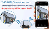 20MP 4G Sim Solar Camera WiFi 10X Optical Zoom 3-PTZ 4-Lens 3-Screens Outdoor Wireless Security Cameras Auto Tracking CCTV V380