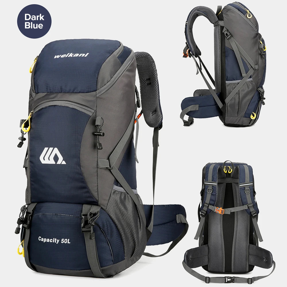High Capacity Multifunctional Hiking Backpack Men Outdoor Sport Travel Backpack Bag Women 50L Hiking Climbing Fishing Backpack