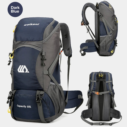High Capacity Multifunctional Hiking Backpack Men Outdoor Sport Travel Backpack Bag Women 50L Hiking Climbing Fishing Backpack