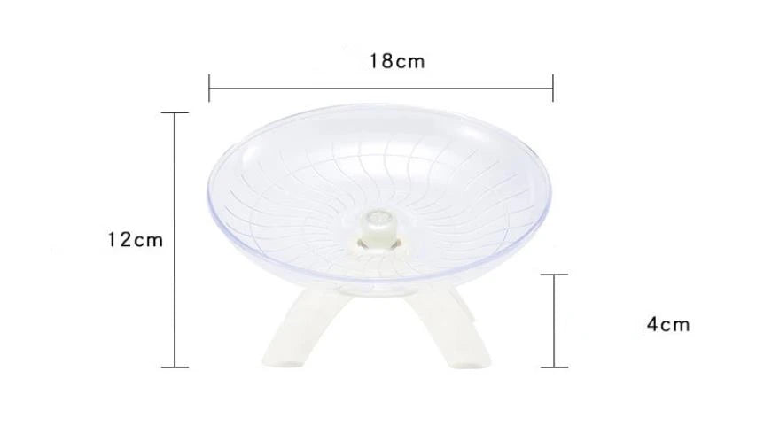 Pet Hamster Running Wheel Mute Flying Saucer Steel Axle Wheel Running Disc Toys Cage Small Animal Hamster Accessories