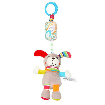 Baby Hanging Rattles Soft Sensory Learning Toy Plush Animals Stroller Infant Car Bed Crib Travel Activity for Babies Toddlers