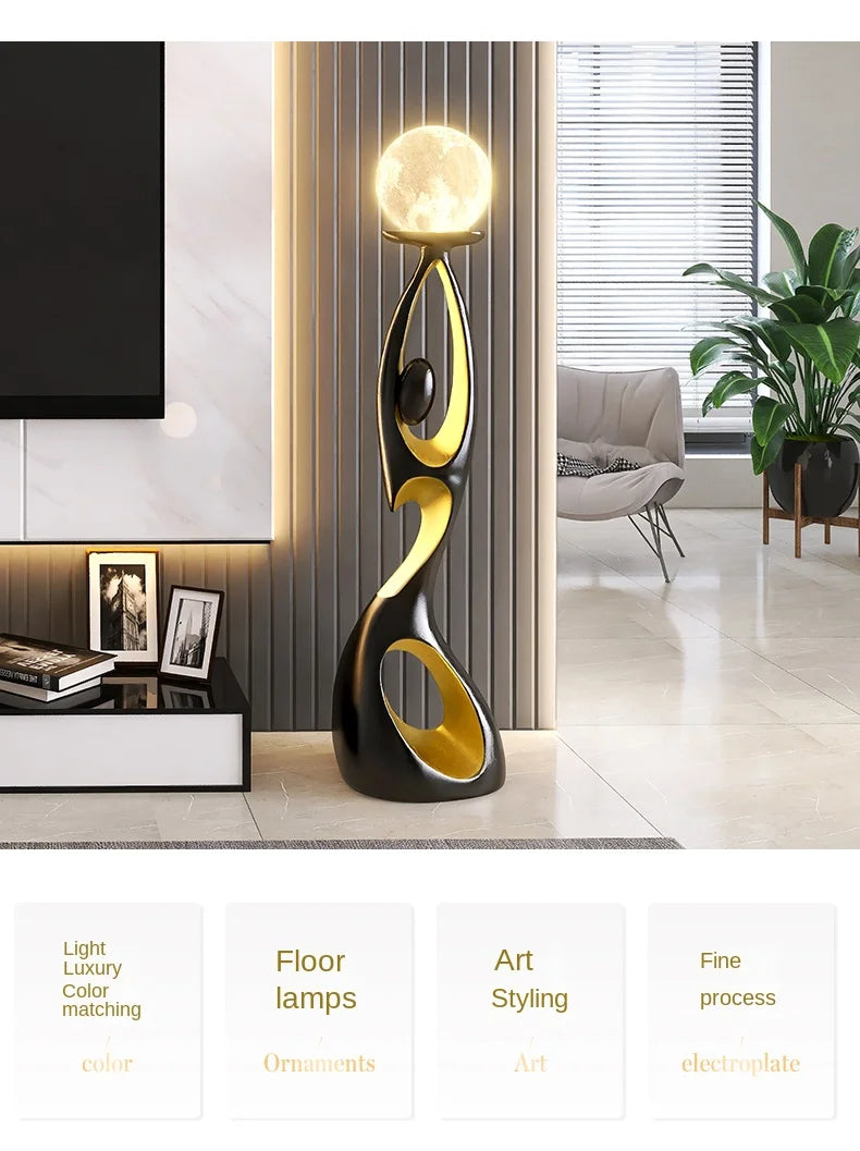 Creative Home Decor Abstract Dancing Figures Light Luxury Living Room Porch Decoration Sculpture Modern Nordic Indoor Ornaments