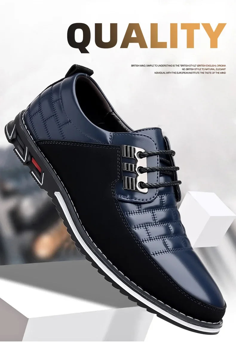2024 Autumn Business Casual Shoes for Men Trend Classic Leather Shoes Outdoor Men Sneakers Sewing Breathable Men's Dress Shoes
