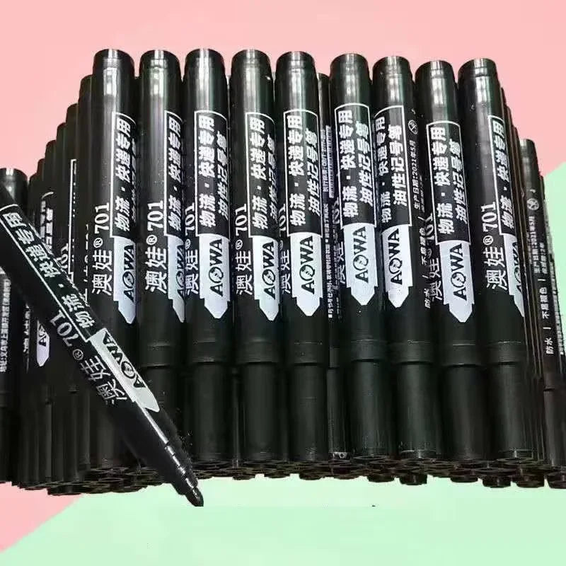 5-50Pcs Waterproof Oil-based Marker Pen Markers Black Blue Red Ink for Glass Metal Stationery Art Drawing Office School Supplies