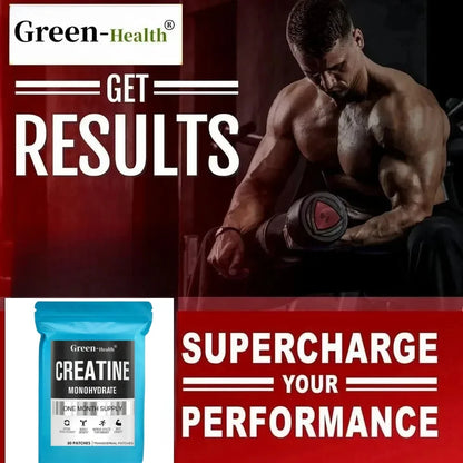 30 Patches Creatine Monohydrate Transdermal Patches - Muscle Growth Strength Increase Energy Output Enhancer