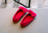 2024 New Fashion Girls Shoes PU Leather With Big Bowtie Candy Color Children Sandals Slip-on Kids Casual Shoes 21-36 Soft Hot