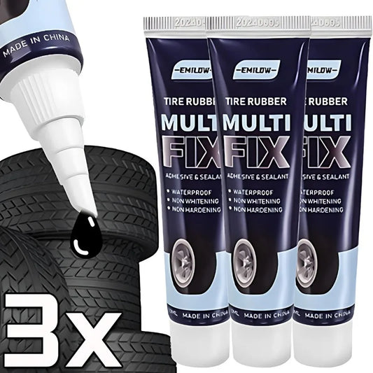 Strong Rubber Tire Repair Glue, resistente ao desgaste, não corrosivo, adesivo, colagem, reparação de pneus de carro, selante, 50ml, 3 pcs