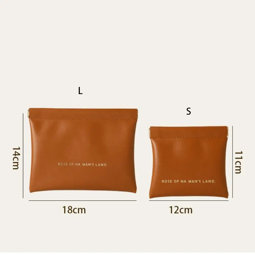 Fashion Simple Lipstick Makeup Bag Portable PU Jewelry Handbag Travel Mini Cosmetic Organizer Pouch for Women Girls