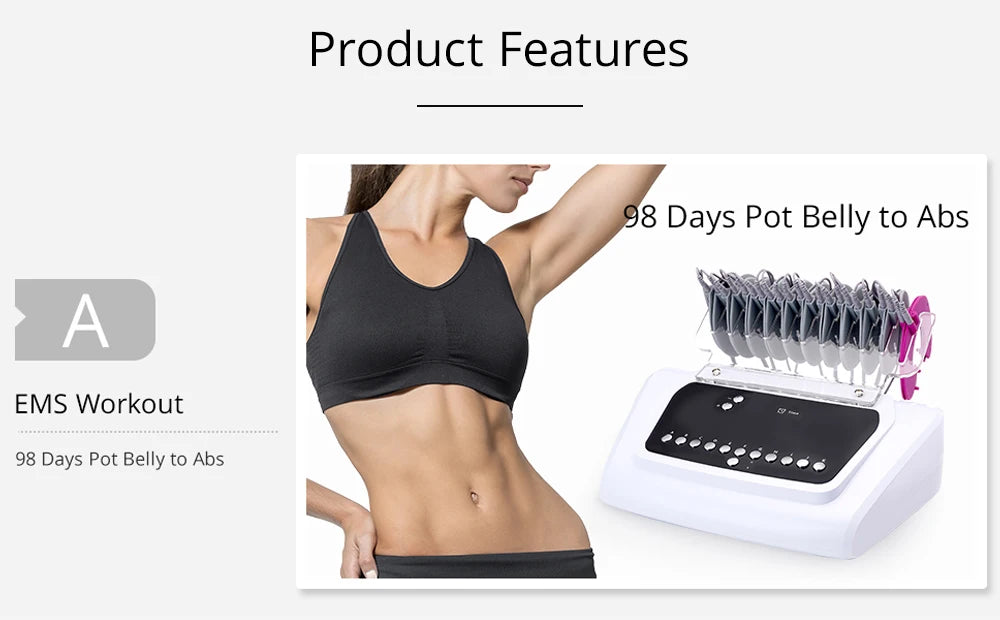 2-in-1 Bio-Microcurrent Body Shape Breast Enhancement Massager Electrostimulation Machine EMS Muscle Stimulator