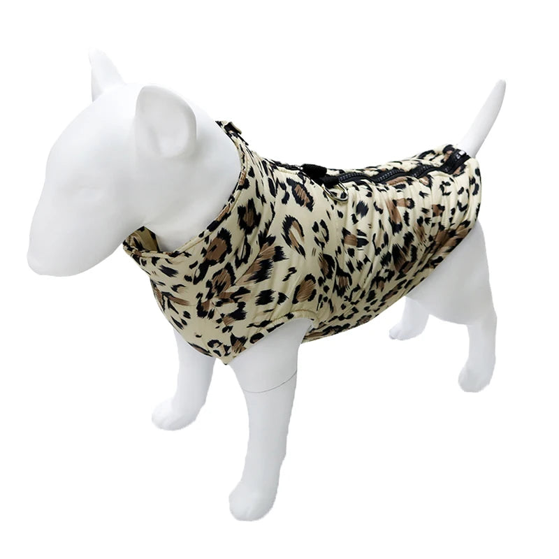 Padded Winter Warm Dog Clothes Waterproof Pet Vest Zipper Jacket For Small Medium Large Dogs Pug Chihuahua French Bulldog Coat