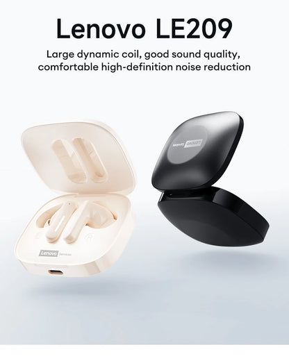 New Lenovo LE209 Wireless Bluetooth Earphone Business Music Bluetooth Headphone HD Call with Mic 30H Battery Life Gaming Headset