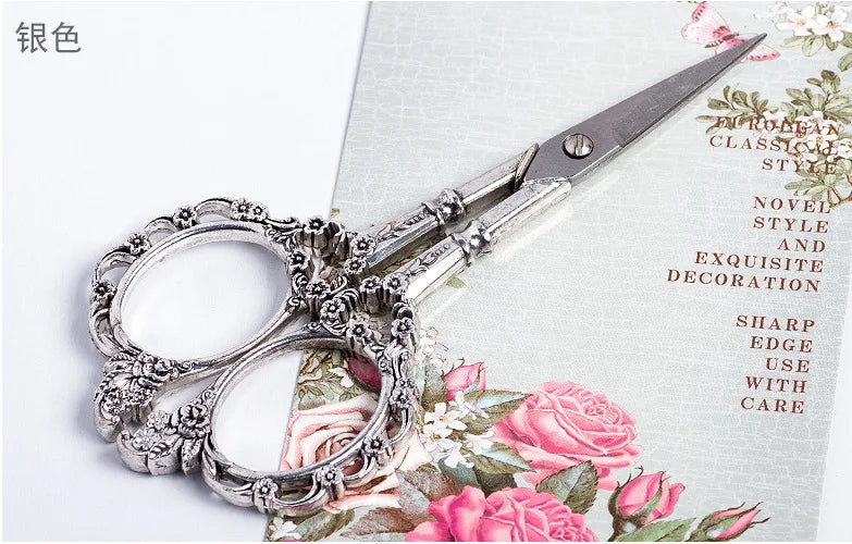 Retro Nail Art Scissors Stainless Steel Cuticle Precision For Nail Salon Supplies And Tool Pedicure Beauty Grooming Kit For Nail