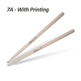 Lightweight Maple Wood Drumsticks, Wood Color Drum Sticks, Musical Aparts, Adult and Kids Gift, Size 5A, 7A, 1 Pair 