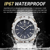 BINBOND Sturdy Stainless Steel Strap Quartz Wristwatches for Men Luxury Luminous Waterproof Auto Date Accurate Men's Watch Reloj