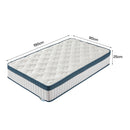 Tribesigns mattress 140x200 cm Height 25 cm Pocket spring Core mattress Medium Hardness H3 7-Zone Orthopedic mattress