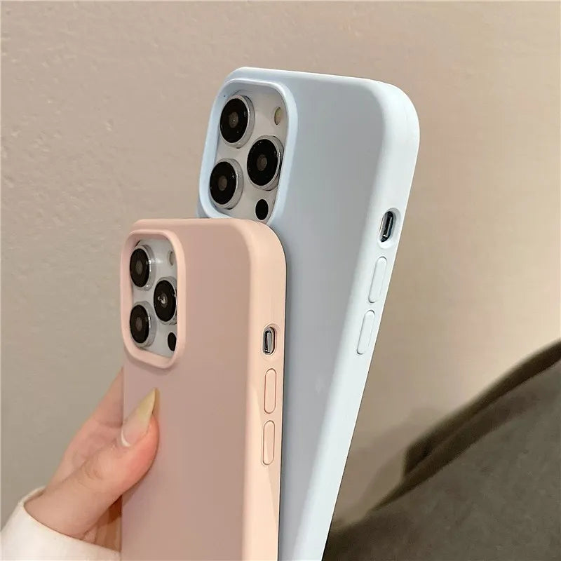 Original Silicone Cases For iPhone 16 15 12 14 13 Pro Max 15 16 Plus logo Case For Apple iPhone 11 14 15 16 Pro Cover