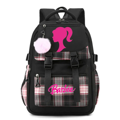 Mochila de la película Barbie para niñas, niños, estudiantes, adolescentes, niños, mochilas escolares informales, regalo de cumpleaños para niños