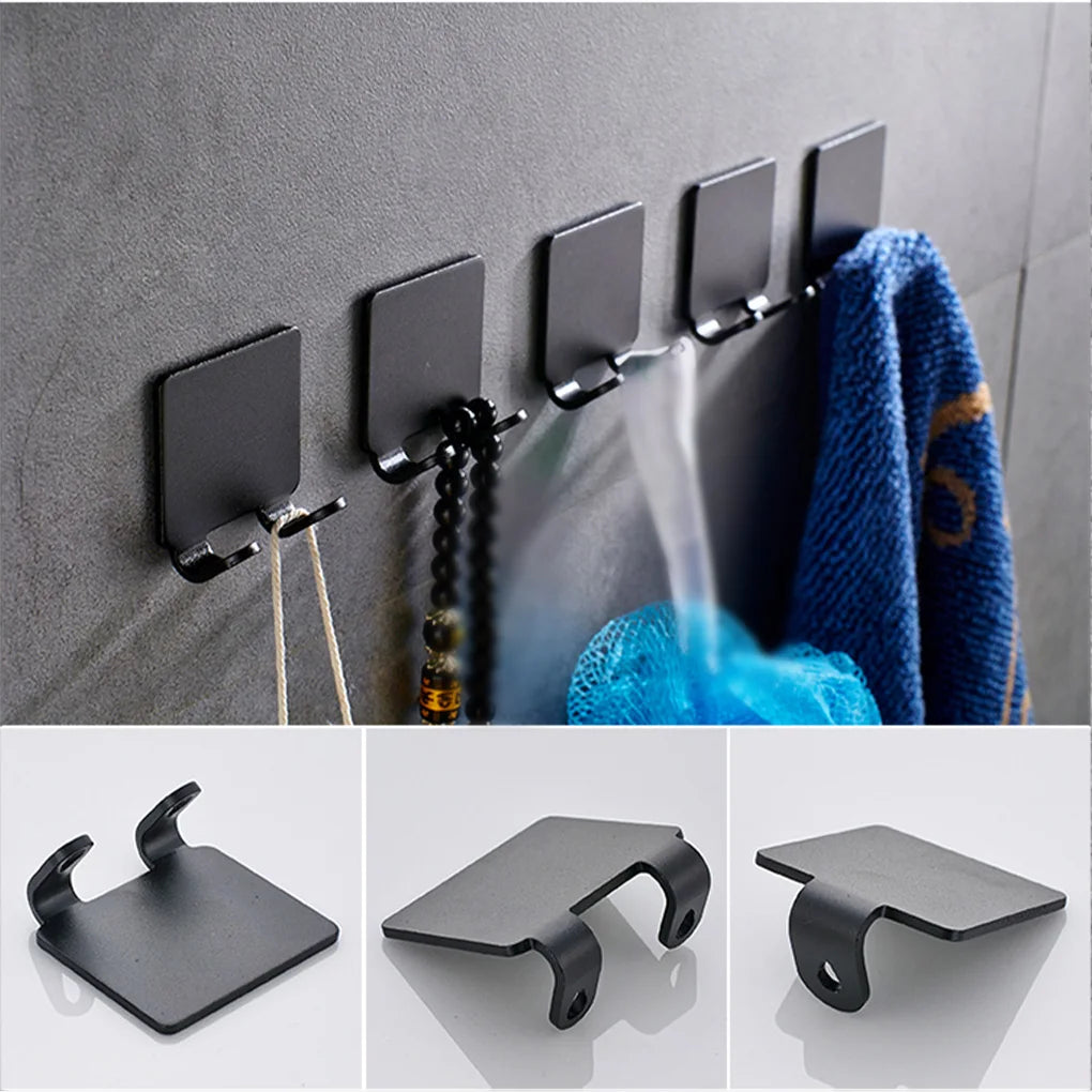 ¡Oferta! 1/2/3/5 piezas de soporte para maquinilla de afeitar de aluminio para hombre, gancho de almacenamiento, estante de pared, estante para maquinillas de afeitar, accesorios de baño y cocina.