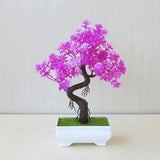 Artificial Plants Decoration Potted Bonsai Small Tree Pot Fake Plant Potted Zen Garden Ornaments Table Home Room Decoration